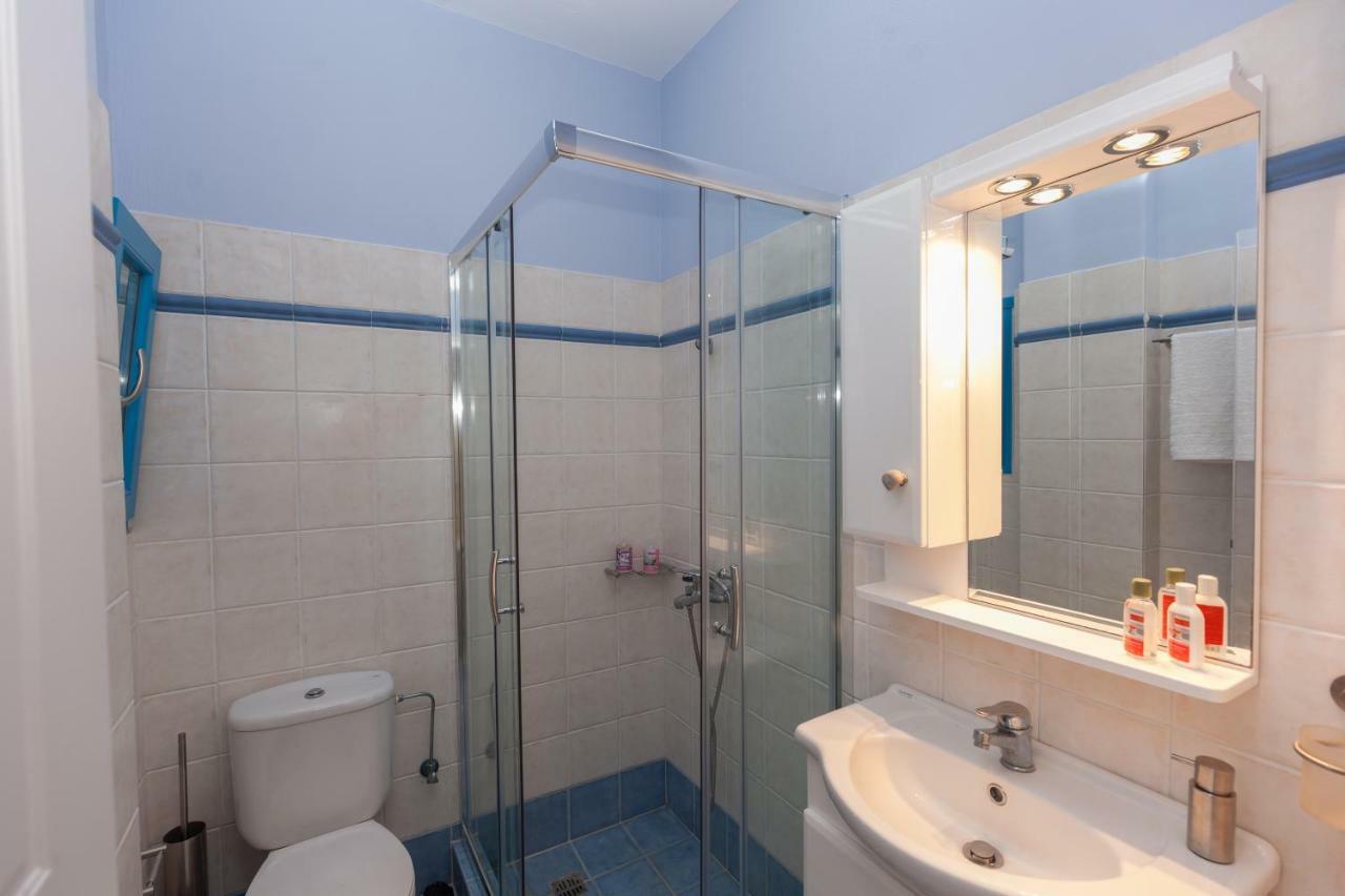 Just Blue With Amazing Sea Views In Piso Livadi Villa Buitenkant foto