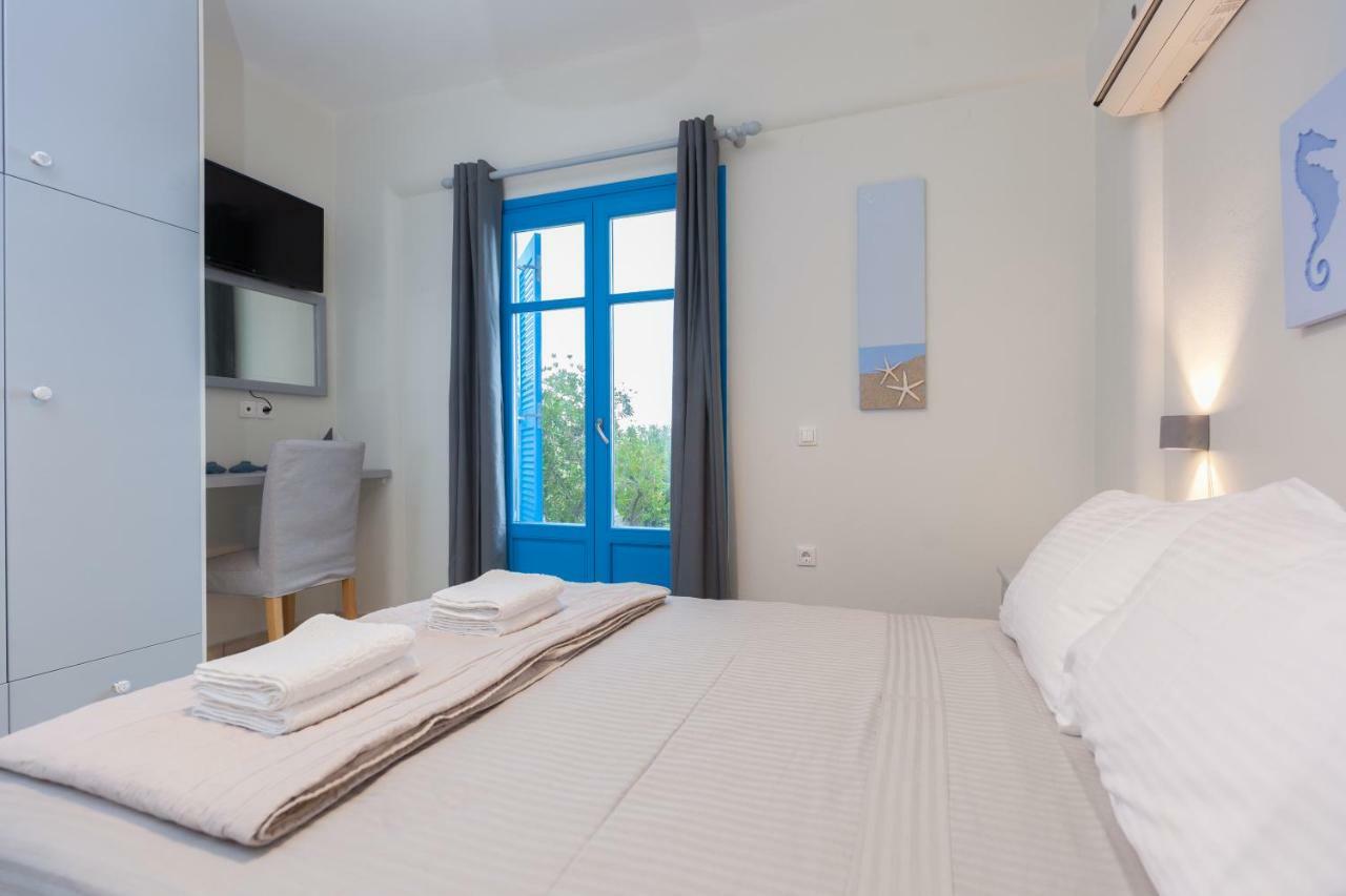 Just Blue With Amazing Sea Views In Piso Livadi Villa Buitenkant foto
