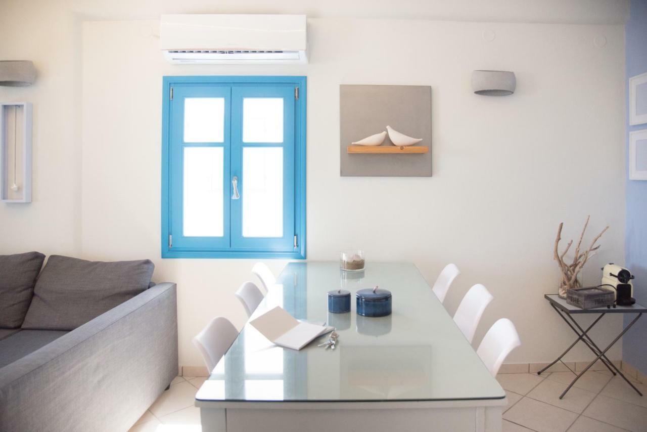 Just Blue With Amazing Sea Views In Piso Livadi Villa Buitenkant foto
